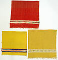 Ensemble, wool, cotton, silk, ramie, leather