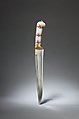 Dagger (Kard) with Jade Hilt, Steel, jade set with rubies and gold.