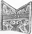 Fragmentary Tile, Probably Arrow-Shaped in Origin, and Modern Filling, Stonepaste; in-glaze and overglaze-painted, opaque white glaze