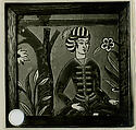 Tile, Stonepaste; glazed
