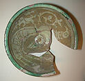Bowl, Earthenware; carved and glazed