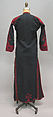 Woman's Coat with Embroidery, Cotton, silk; plain weave, embroidered