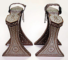 Hammam Shoes, Wood, mother-of-pearl, silver