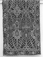 Carpet with Tree and Cartouche Design, Cotton (warp and weft), wool (pile); asymmetrically knotted pile