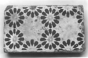 Tile, Earthenware; glazed
