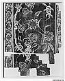 Fragments of a Carpet, Silk (warp and weft), wool (pile); asymmetrically knotted pile