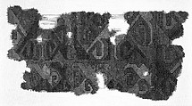 Carpet Fragment, Wool (warp, weft, and pile); symmetrically knotted pile