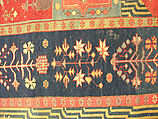 Garden Carpet, Cotton (warp and weft), wool (pile); symmetrically knotted pile