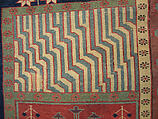 Garden Carpet, Cotton (warp and weft), wool (pile); symmetrically knotted pile