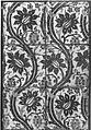 Tile Panel with Wavy-vine Design, Stonepaste; polychrome painted under transparent glaze