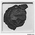 Fragment of Blazon, Leather, metal wire, wool, and cotton; embroidered