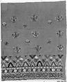 Skirt, Cotton; embroidered with silk and inset mirrors