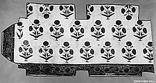 Fragment of a Floorspread, Cotton; plain weave, mordant-painted and dyed, resist-dyed