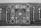 Panel, Wood (fig); mosaic with bone and four different types of wood