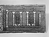 Panel, Wood (fig); mosaic with bone and four different types of wood
