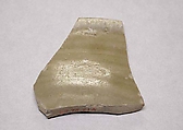 Three Fragments of Yue Ware Bowls, Stoneware; celadon glazed (Yue ware)