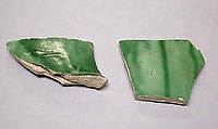 Ceramic Fragments, Earthenware with three color (sancai) glaze