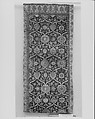 Fragments of a Carpet with Lattice and Blossom Pattern, Silk (warp and weft), pashmina wool (pile); asymmetrically knotted pile