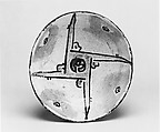Bowl, Earthenware; underglaze slip painted