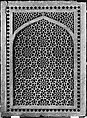 Pierced Window Screen (Jali), Red sandstone; pierced, carved