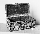 Casket, Wood, iron; gilded