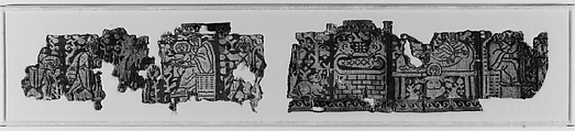 Fragmentary Band with Scenes from the Infancy of Christ, Wool, linen, silk; warp-faced compound twill
