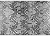 Textile Fragment, Silk, metal wrapped thread; lampas (kemha)