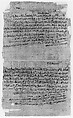 Papyrus Fragment, Ink on papyrus