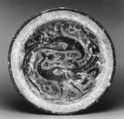 Bowl, Stonepaste; underglaze painted and incised decoration