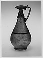 Ewer, Glass; free blown and worked on the pontil with applied decoration