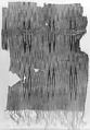 Tiraz Textile Fragment, Cotton, ink, and gold; plain weave, resist-dyed (ikat), painted
Inscription: black ink and gold leaf; painted