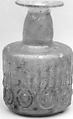 Bottle, Glass; mold blown