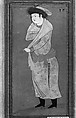 Portrait of a Man, Attributed to Riza-yi &#39;Abbasi (Iranian, ca. 1565–d. 1635), Ink, opaque watercolor, and gold on paper