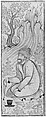 Man with Prayer Beads, Painting by Muhammad `Ali, Ink, transparent and opaque watercolor, and gold on paper
