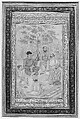 Visit to Holy Man by Prince Salim (Jahangir as a Youth?), Ink, opaque watercolor, and gold on paper