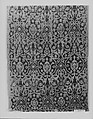 Textile Panel, Silk and metal wrapped thread; brocaded