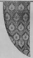 Textile Fragment, Silk, metal wrapped thread; lampas (kemha)