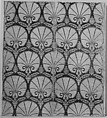 Textile Fragment, Silk, cotton; velvet, brocaded
