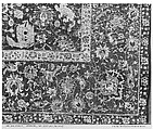 Carpet, Silk (warp), cotton (weft), wool (pile); asymmetrically knotted pile