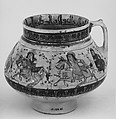 Ewer, Stonepaste; overglaze painted (mina'i)