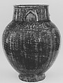 Jar, Stonepaste; underglaze painted