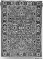 Carpet, Cotton (warp and weft), wool (pile); asymmetrically knotted pile