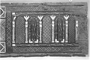 Panel, Wood (fig); mosaic with bone and four different types of wood