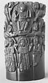 Tusk Fragment with the Ascension, Ivory; carved