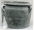 Jar, Earthenware; slip covered and incised, unglazed
