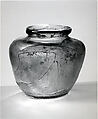 Green Glass Jar, Glass, green; blown