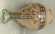 Animal-Spouted Pitcher, Earthenware; polychrome decoration under transparent glaze (buff ware)
