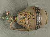 Animal-Spouted Pitcher, Earthenware; polychrome decoration under transparent glaze (buff ware)