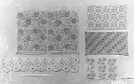 Napkin or Hand Towel, Linen, silk; plain weave, embroidered