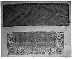 Textile Fragments, Silk and metal-wrapped thread; lampas